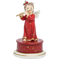 DEKOR ANGYAL - piros/aranyszínű, Lifestyle, műanyag (10,8/18,2/10,8cm) - X-Mas