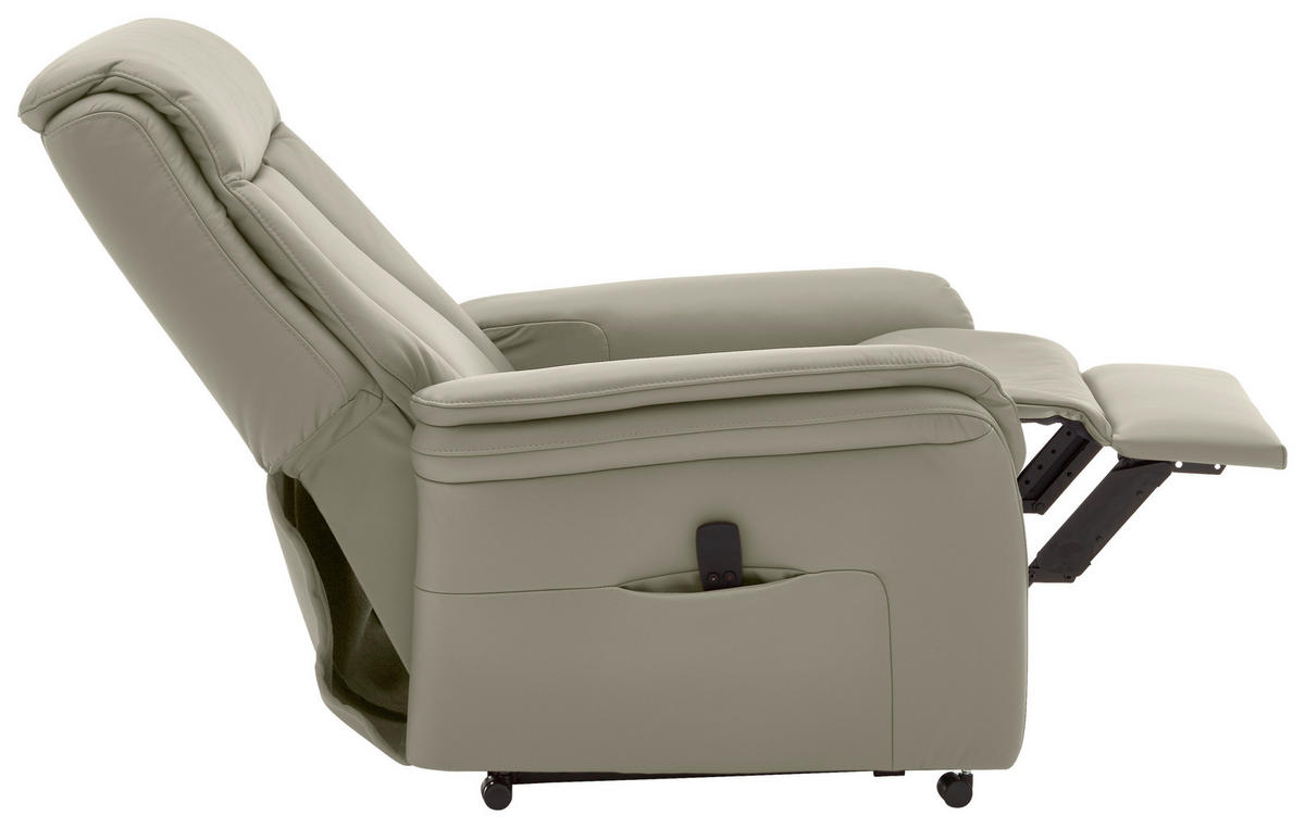 FERNSEHSESSEL in Beige  - Beige, Konventionell, Leder/Kunststoff (74/107/84cm) - Valdera