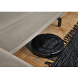 ECKSOFA in Chenille Greige  305/224 cm  - Greige/Schwarz, Design, Textil/Metall (305/224cm) - Dieter Knoll