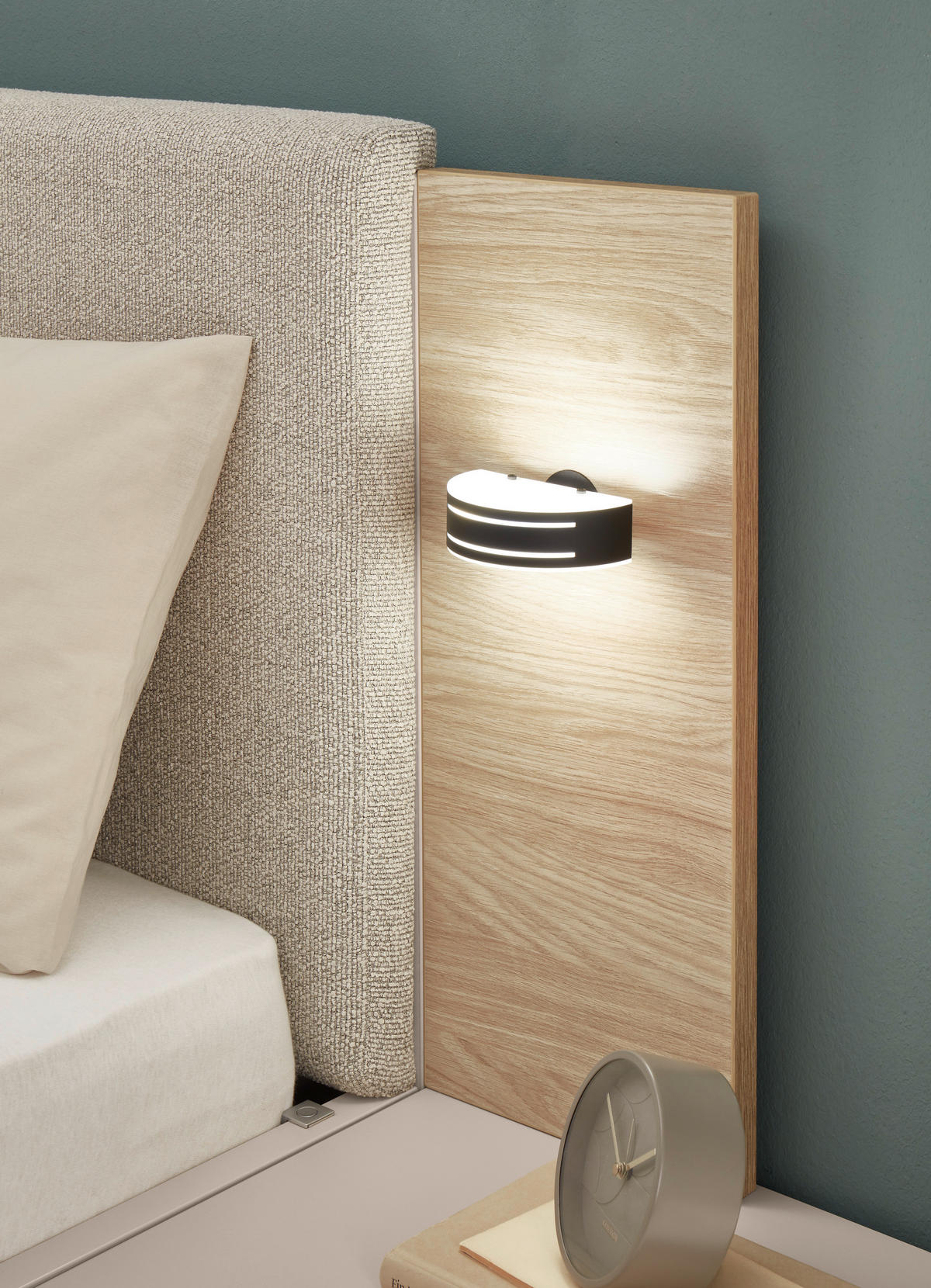 NACHTSCHRANK 50,2/46,2/42,2 cm  - Kaschmir/Eichefarben, KONVENTIONELL, Holzwerkstoff/Metall (50,2/46,2/42,2cm) - Xora