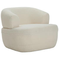 FÅTÖLJ i textil cremefärgad  - cremefärgad, Design, textil (82/64/80cm) - Carryhome