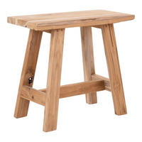HOCKER Barcelona Teakholz Teakfarben  - Teakfarben, Basics, Holz (50/45/25cm) - MID.YOU