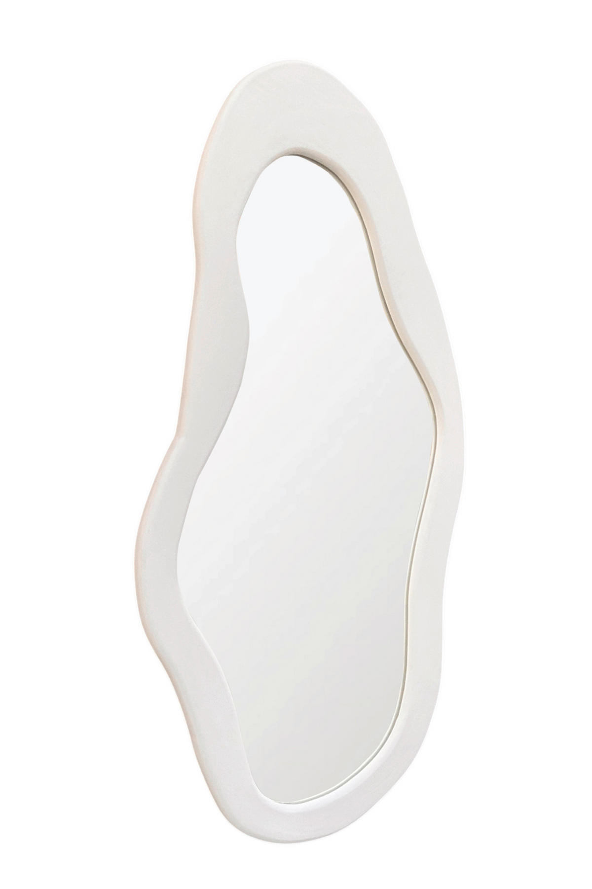 SPIEGEL 62/120/3 cm    in wellenförmig  - Weiß, Design, Glas/Holzwerkstoff (62/120/3cm) - MID.YOU