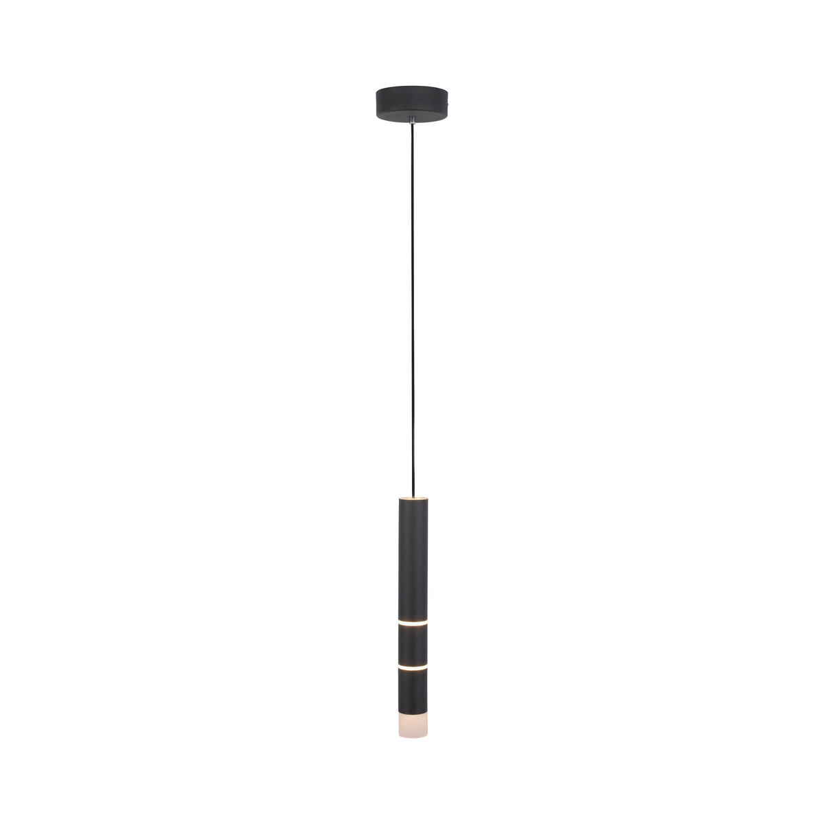LED-HÄNGELEUCHTE PURE-VEGA 12/12/120 cm   - Schwarz, Design, Kunststoff/Metall (12/12/120cm) - Neuhaus PURE