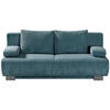 SCHLAFSOFA Cord Türkis  - Türkis, KONVENTIONELL, Textil/Metall (196/89/94cm) - Novel