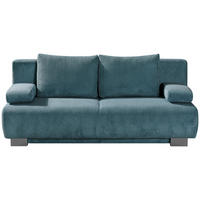 SCHLAFSOFA Cord Türkis  - Türkis, KONVENTIONELL, Textil/Metall (196/89/94cm) - Novel