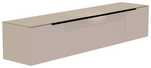 LOWBOARD  in 210/41/45 cm  - Sandfarben/Schwarz, Design, Glas/Holzwerkstoff (210/41/45cm) - Moderano