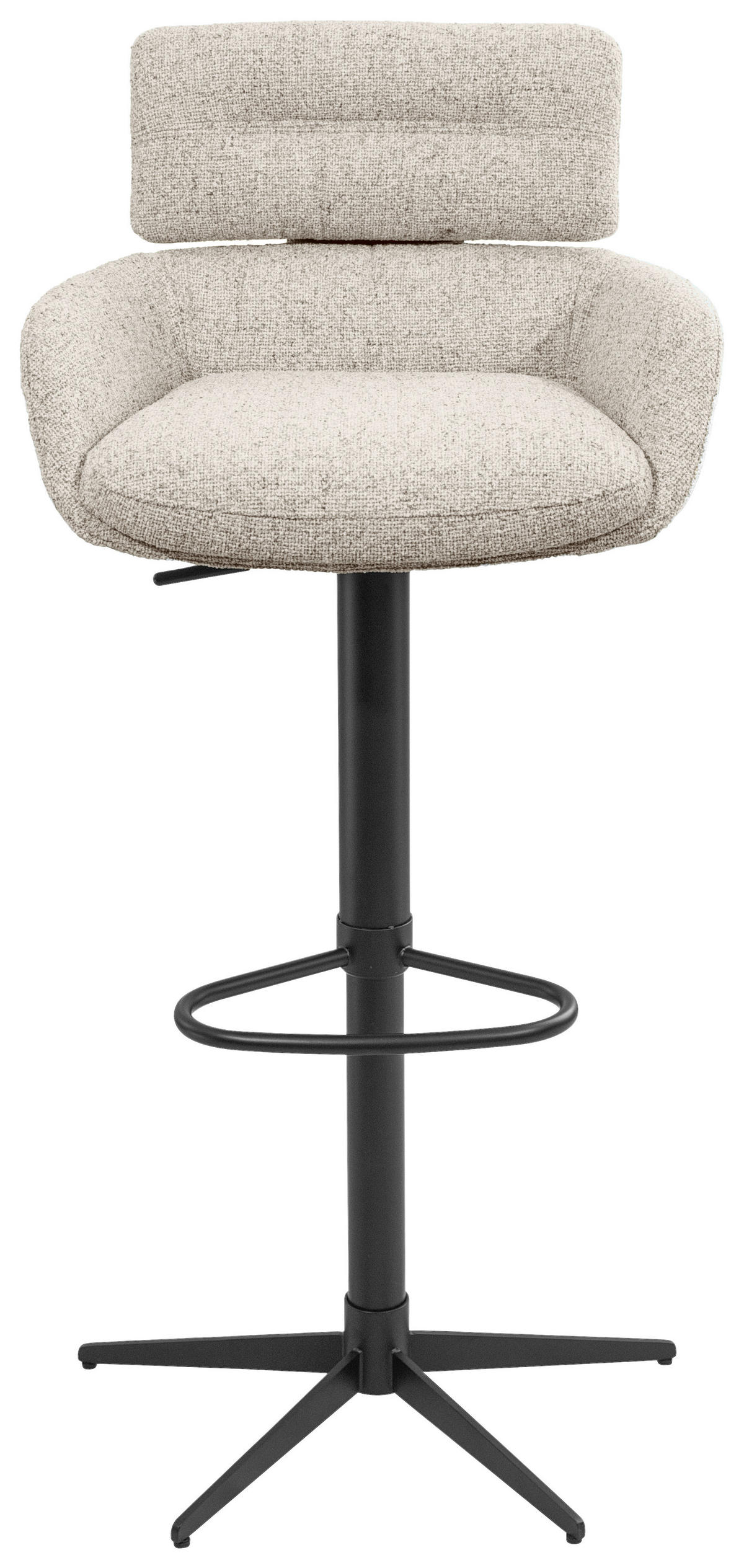 BAROVÁ ŽIDLE, černá, béžová - černá/béžová, Design, kov/textil (54/105/53cm) - Dieter Knoll