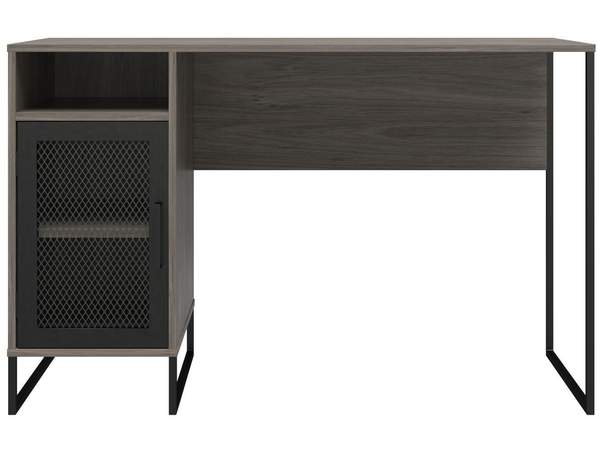 SCHREIBTISCH 121/76/50 cm  in Grau  - Schwarz/Grau, Design, Holzwerkstoff/Metall (121/76/50cm) - MID.YOU