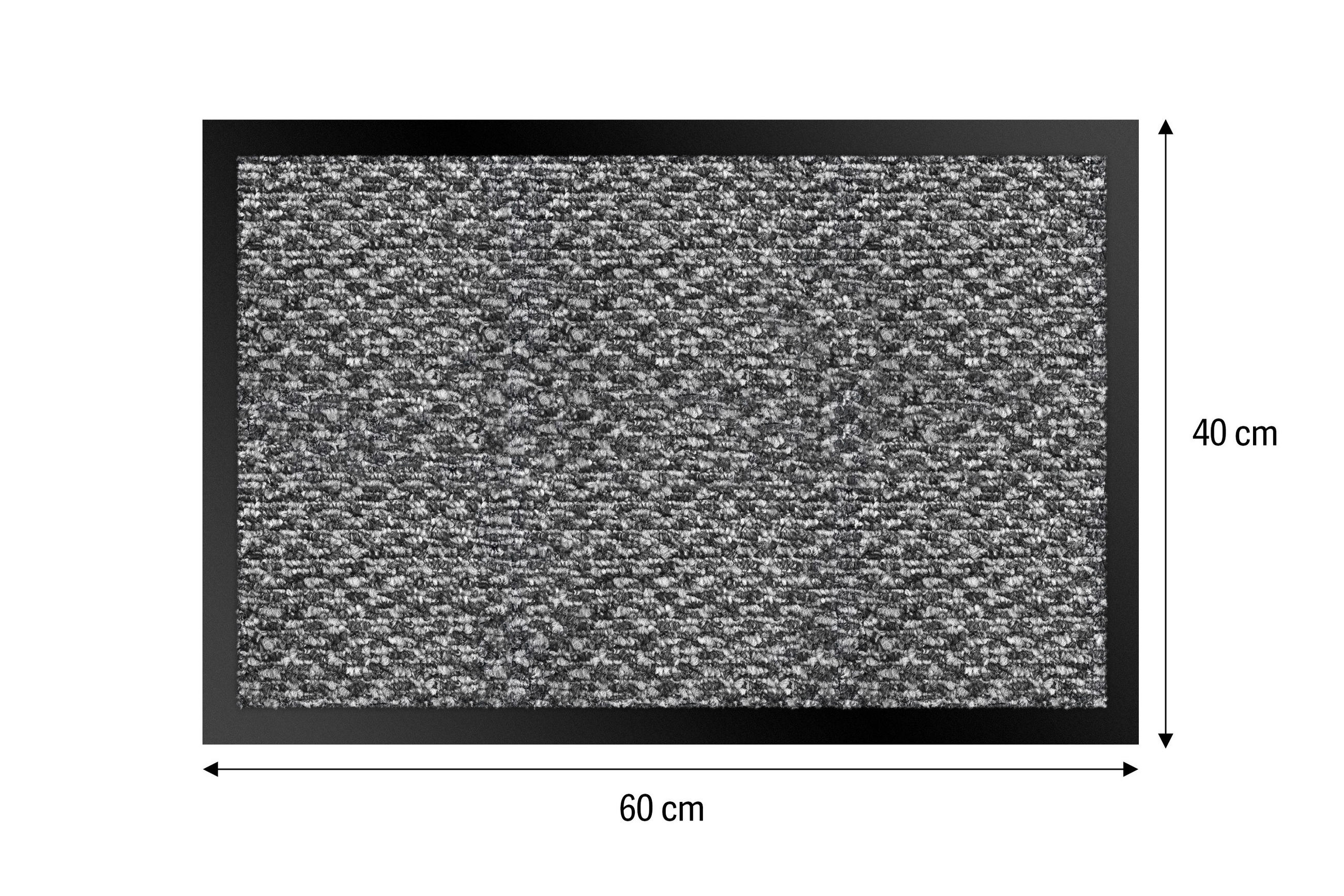 LÁBTÖRLŐ 40/60 cm  - világosszürke, Basics, műanyag/textil (40/60cm)