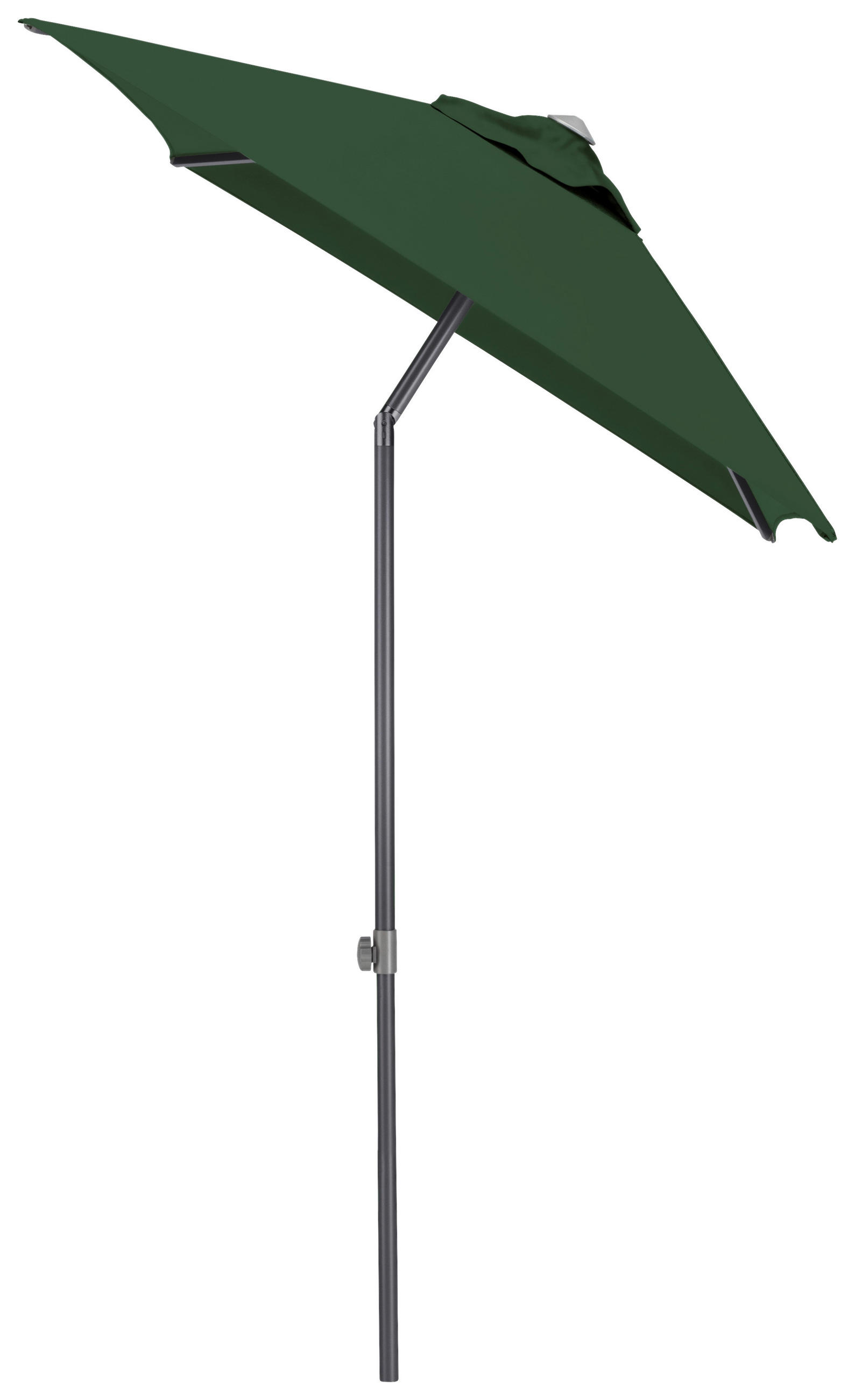 SONNENSCHIRM 210 cm Grün  - Anthrazit/Grün, Basics, Textil/Metall (150/210cm) - Kettler