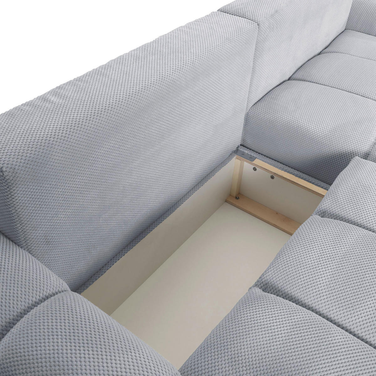 ROHOVÁ SEDACIA SÚPRAVA, textil, svetlosivá - čierna/svetlosivá, Konventionell, textil/plast (256/157cm) - Carryhome