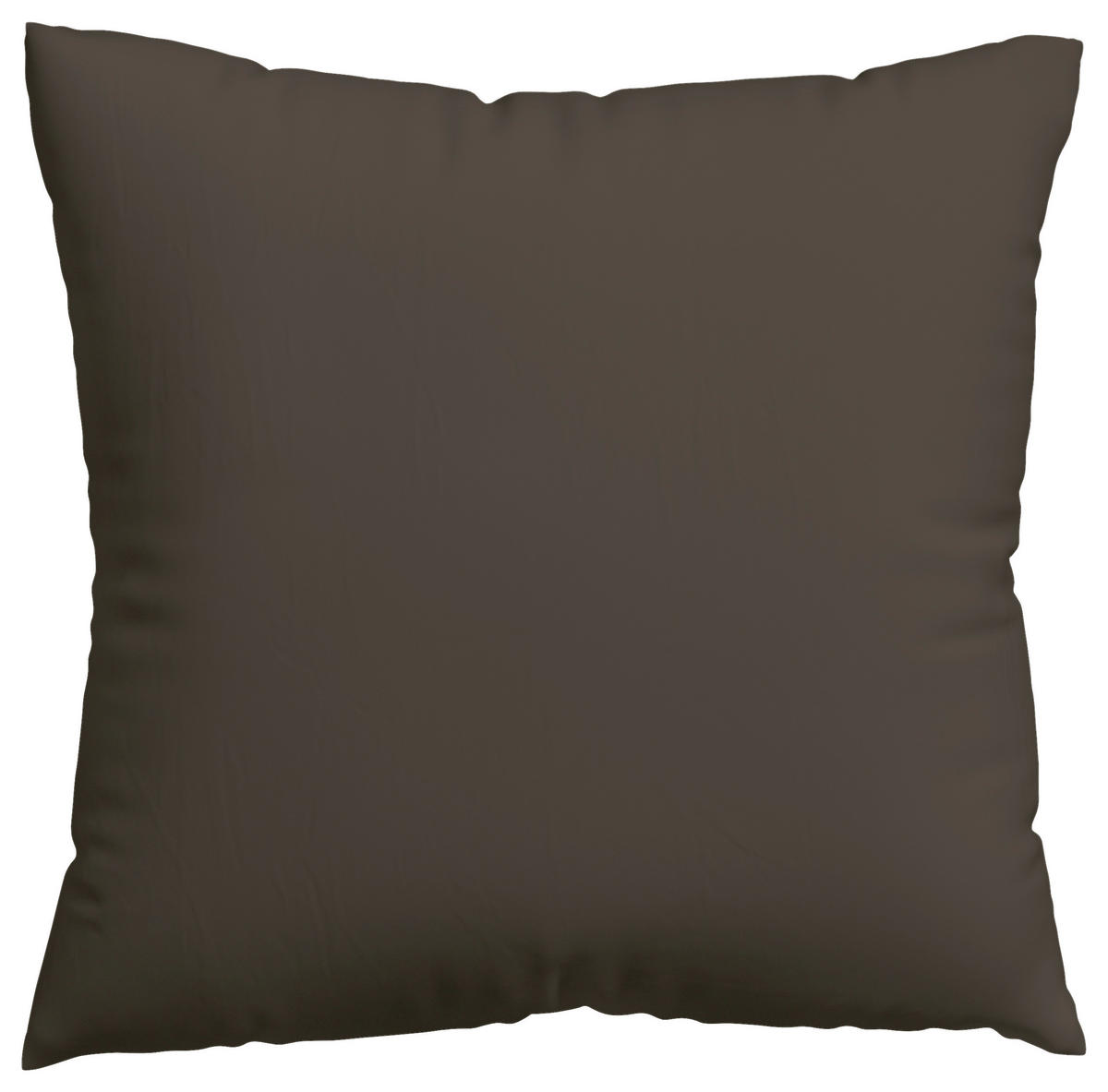 KISSENHÜLLE KNITTED JERSEY 40/40 cm  - Dunkelbraun, Basics, Textil (40/40cm) - Schlafgut
