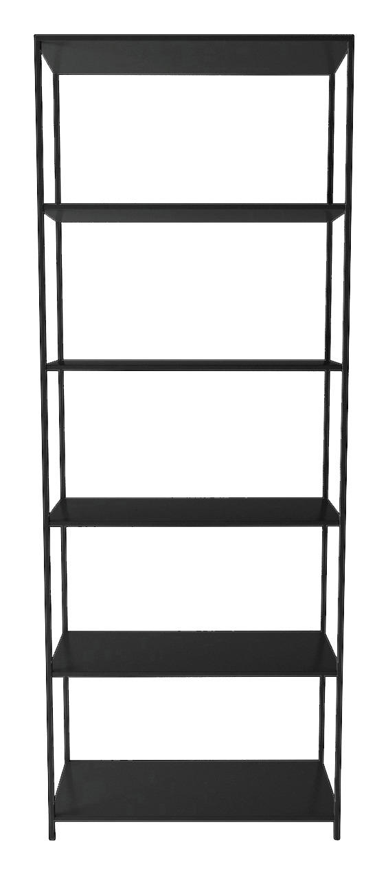 REGAL 69,5/185/30 cm Schwarz - Schwarz, Trend, Metall (69,5/185/30cm) - MID.YOU