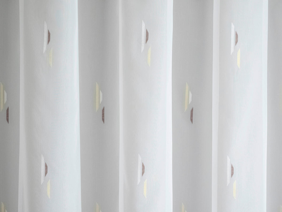 HÁLÓS FÜGGÖNY fm - sárga/barna, Basics, textil (290cm)