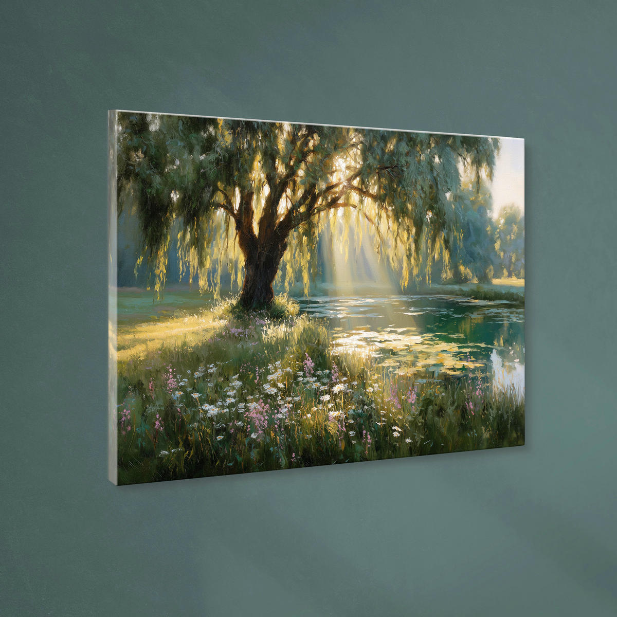 LEINWANDBILD Landschaft & Natur 85/113 cm  - Multicolor, Basics, Holz/Textil (85/113cm)