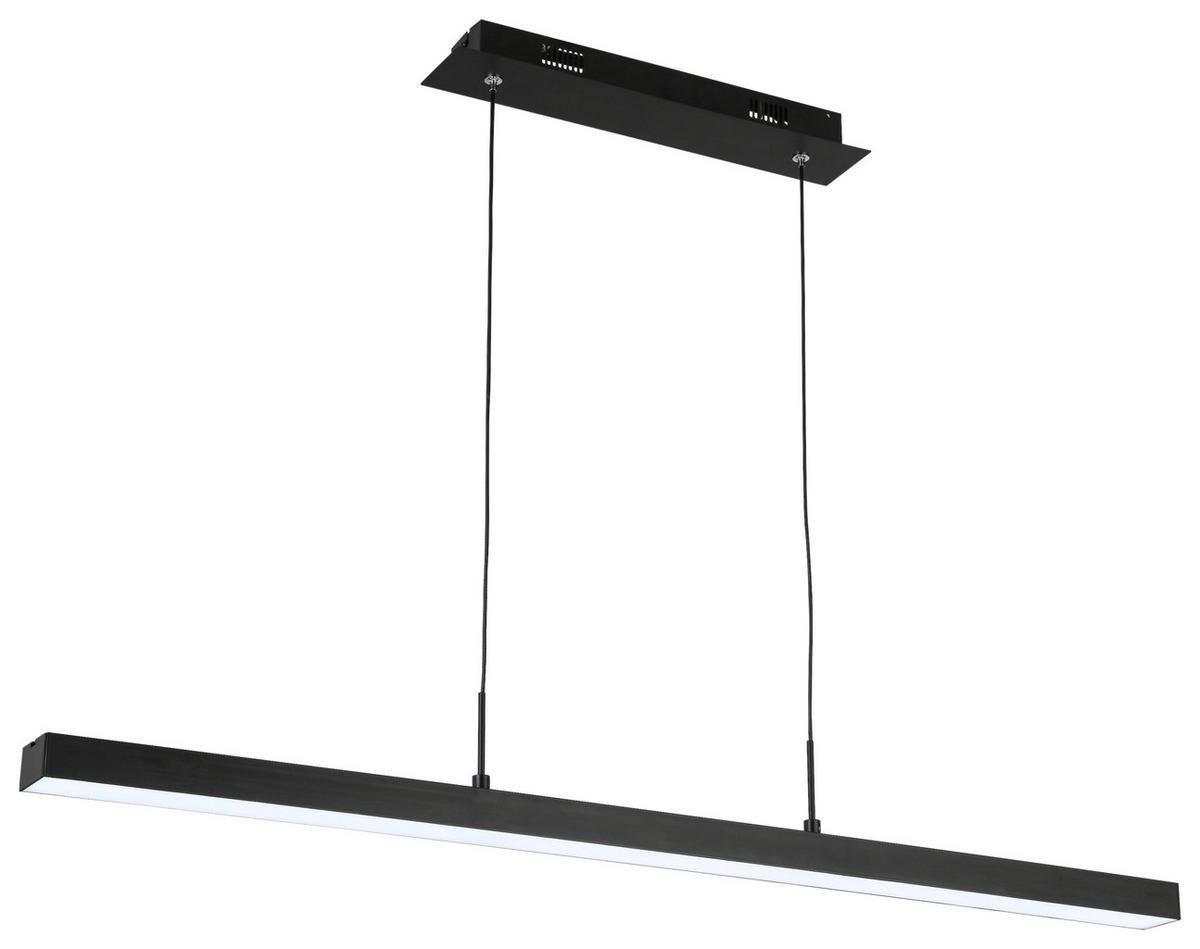 LED-HÄNGELEUCHTE 100/5/120 cm   - Schwarz, KONVENTIONELL, Kunststoff/Metall (100/5/120cm) - Novel