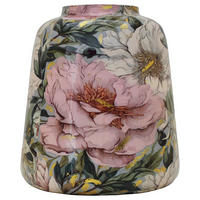 DEKOVASE  - Beige/Rosa, Basics, Metall (21/21cm)