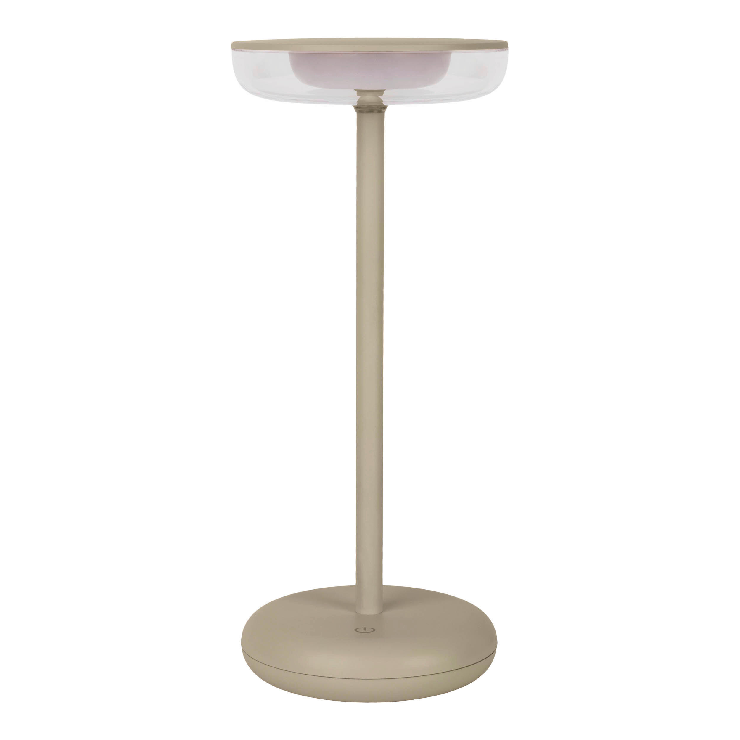 AKKU-TISCHLEUCHTE PASI 10.5/11/26 cm  - Beige, Design, Kunststoff/Metall (10.5/11/26cm) - Näve