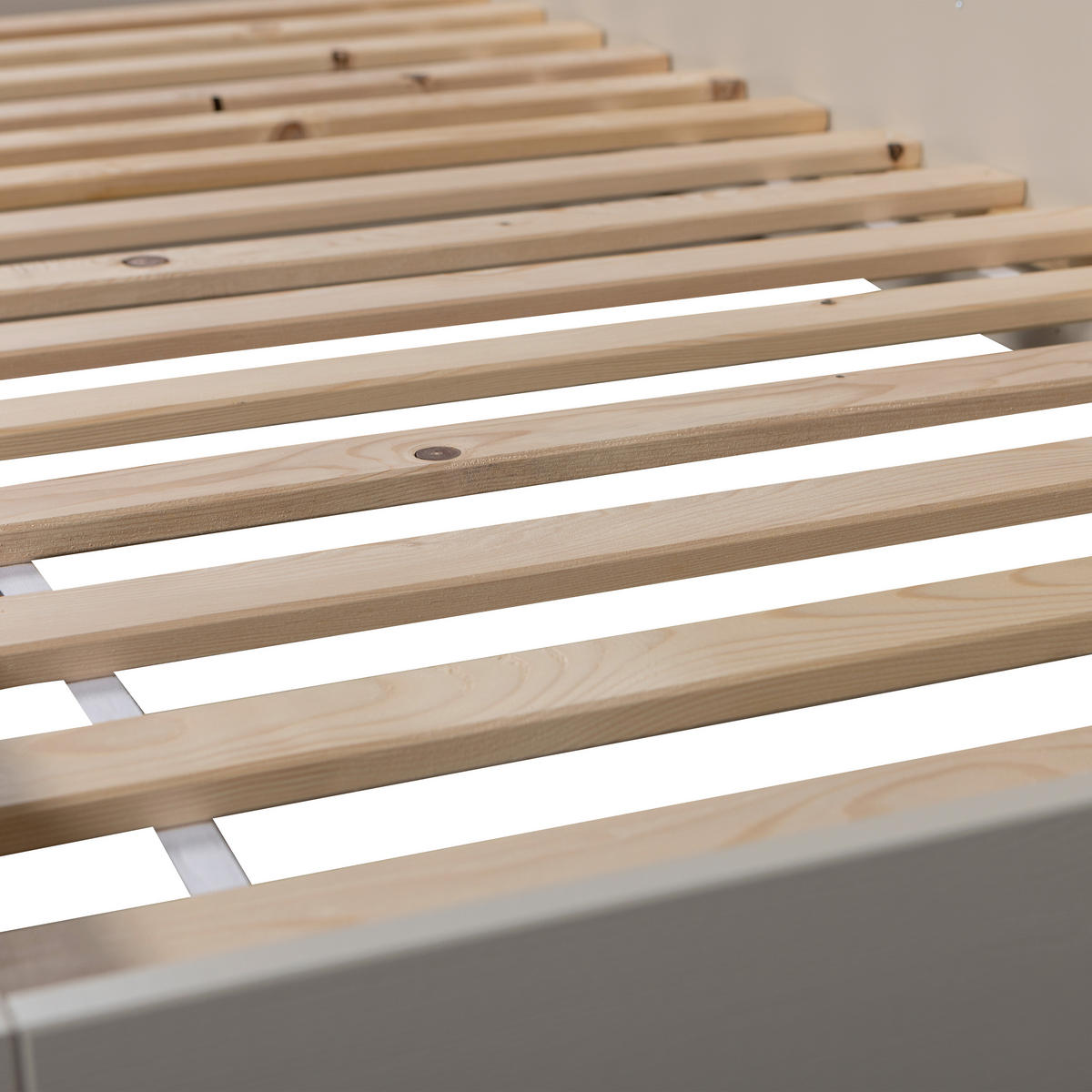 BODENBETT. - Grau, Basics, Holz (90/200cm) - MID.YOU