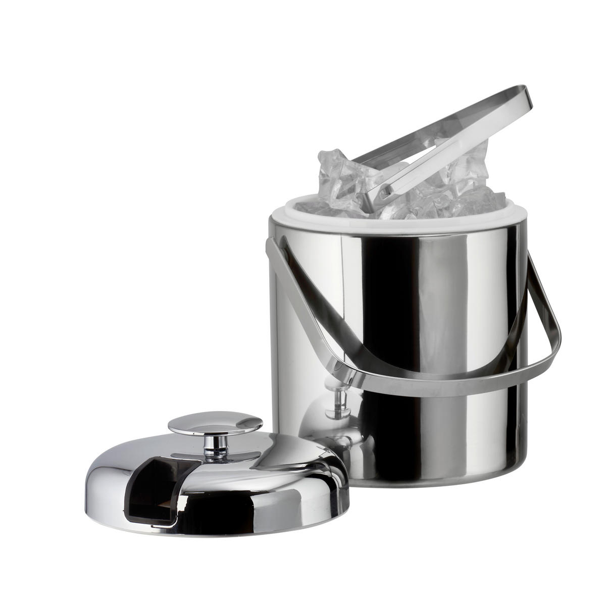 EISEIMER - Seidengrau, Basics, Kunststoff/Metall (14/14/22cm)