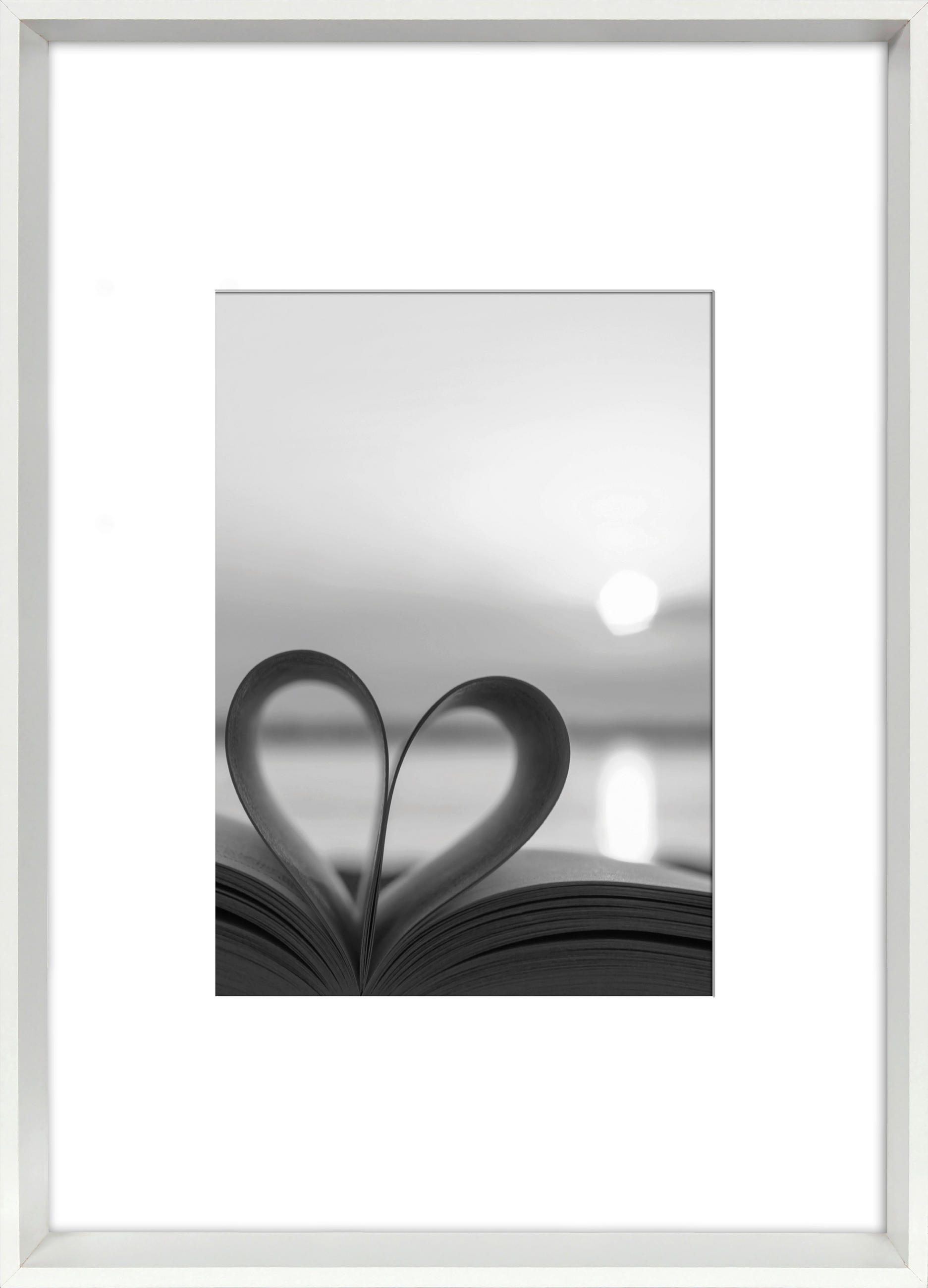 BILDERRAHMEN - Weiß, Basics, Glas/Holzwerkstoff (31/22,4cm)