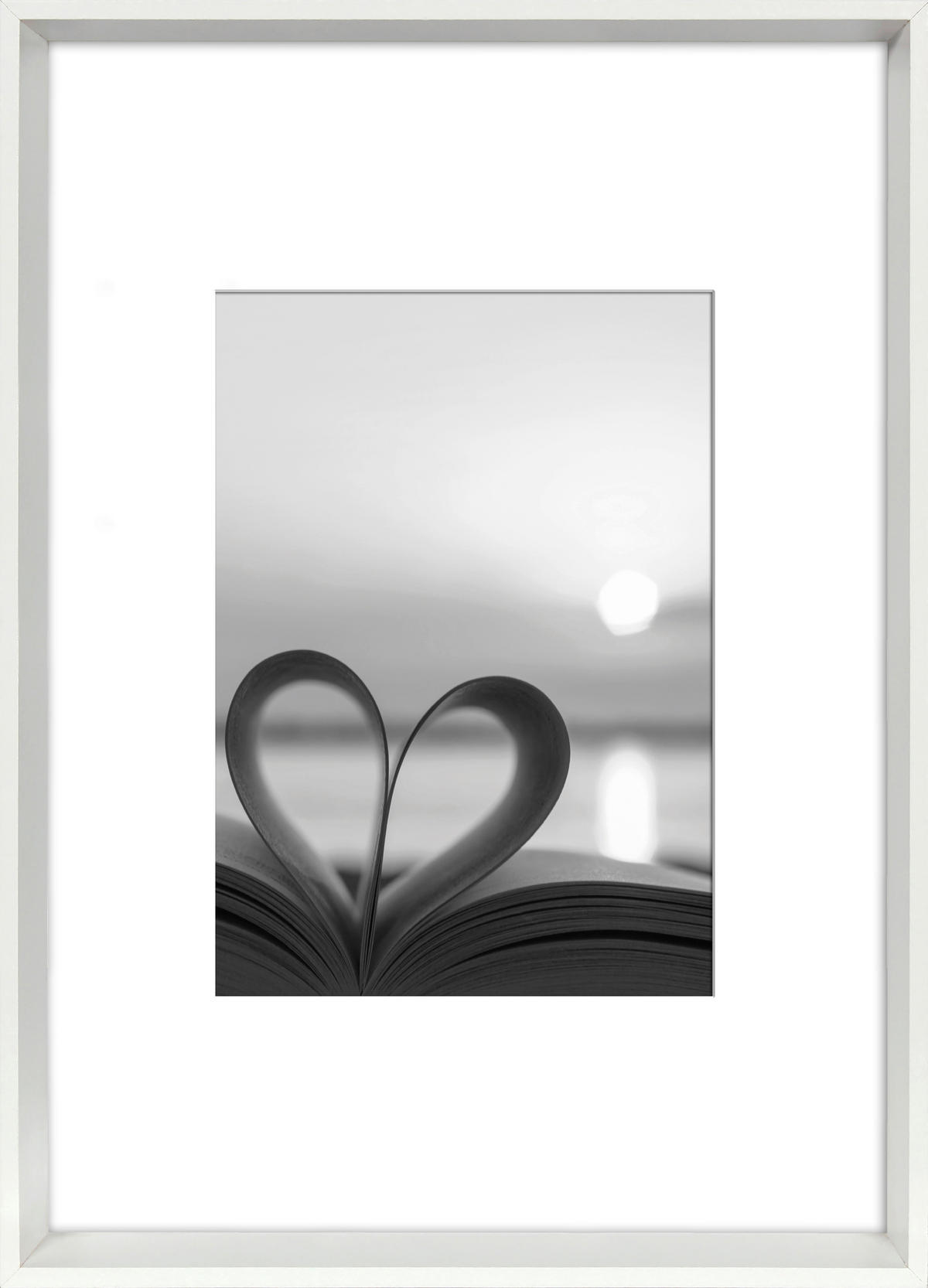 BILDERRAHMEN - Weiß, Basics, Glas/Holzwerkstoff (31/22,4cm)