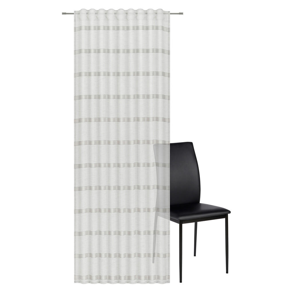 Thumbnail - Esposa Fertigvorhang Remsa, Taupe, Textil, Streifen, 135x245 cm, Oeko-Tex® Standard 100, für Stange und Schiene geeignet...