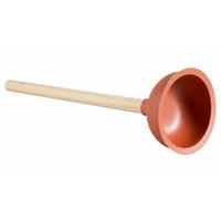 ABFLUSSREINIGER - Hellrot/Buchefarben, Basics, Holz (13,5/40cm) - Homeware