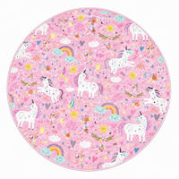 KINDERTEPPICH 180/180 cm Pink rund  - Pink, Basics, Textil (180/180cm)