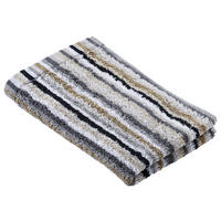 GÄSTETUCH LIFESTYLE STREIFEN Grau 30/50 cm  - Grau, Basics, Textil (30/50cm) - Cawoe