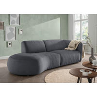 ECKSOFA Jesi Anthrazit Mikrofaser  - Anthrazit/Schwarz, MODERN, Kunststoff/Textil (107/238cm) - Livetastic