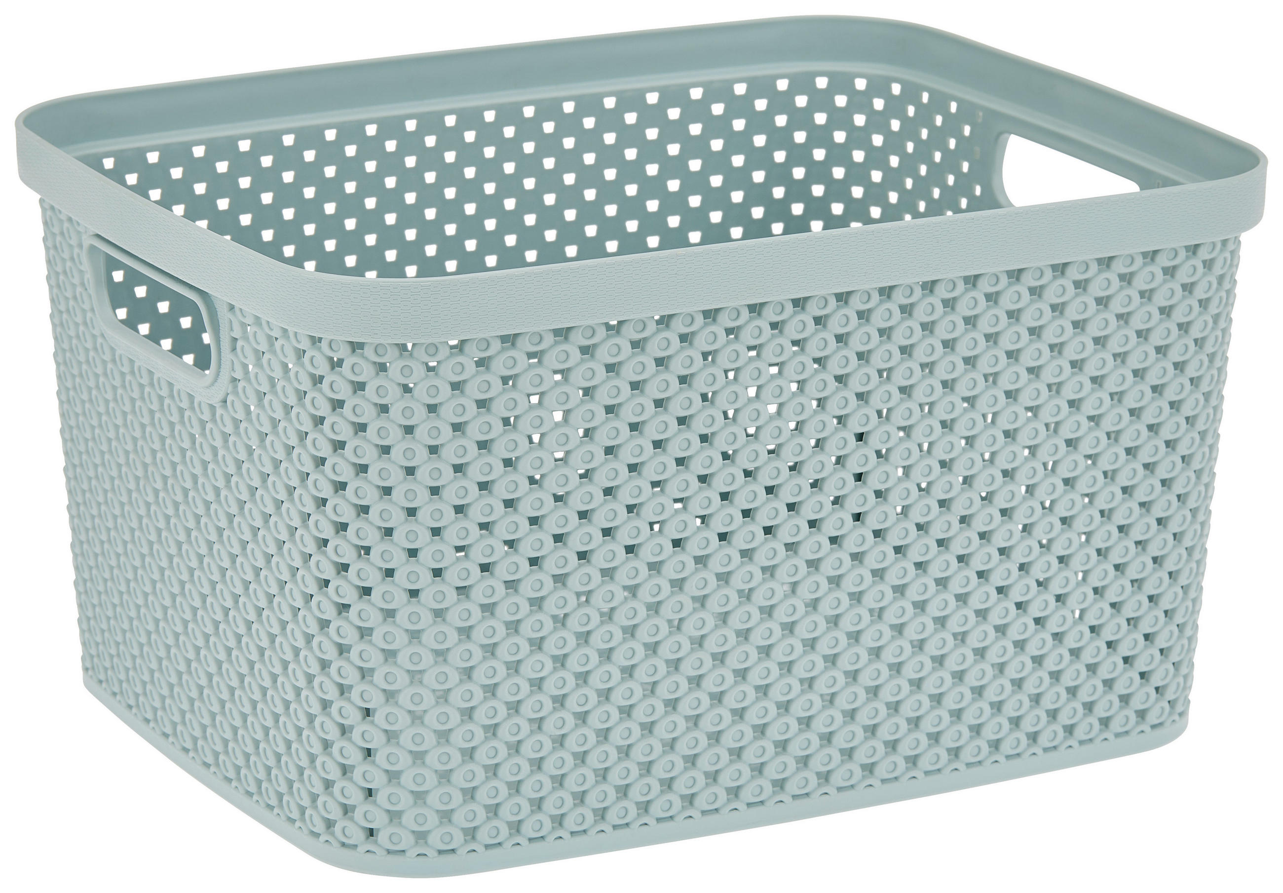 Aufbewahrungskorb Diamond 27x15 Cm Kunststoff Mintgrün