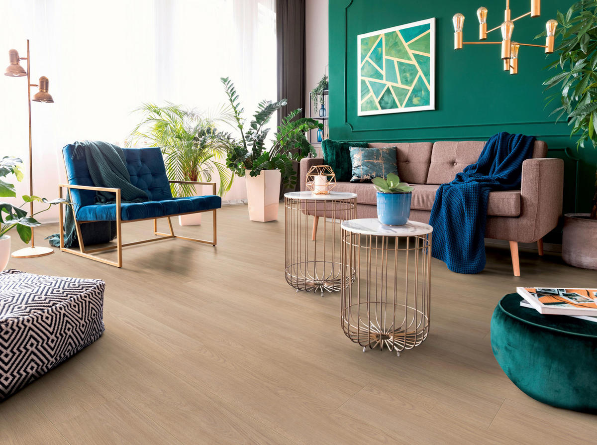 LAMINATBODEN Superior Standard plus  - Eichefarben, KONVENTIONELL, Holz (138.0/19.3/0.7cm)