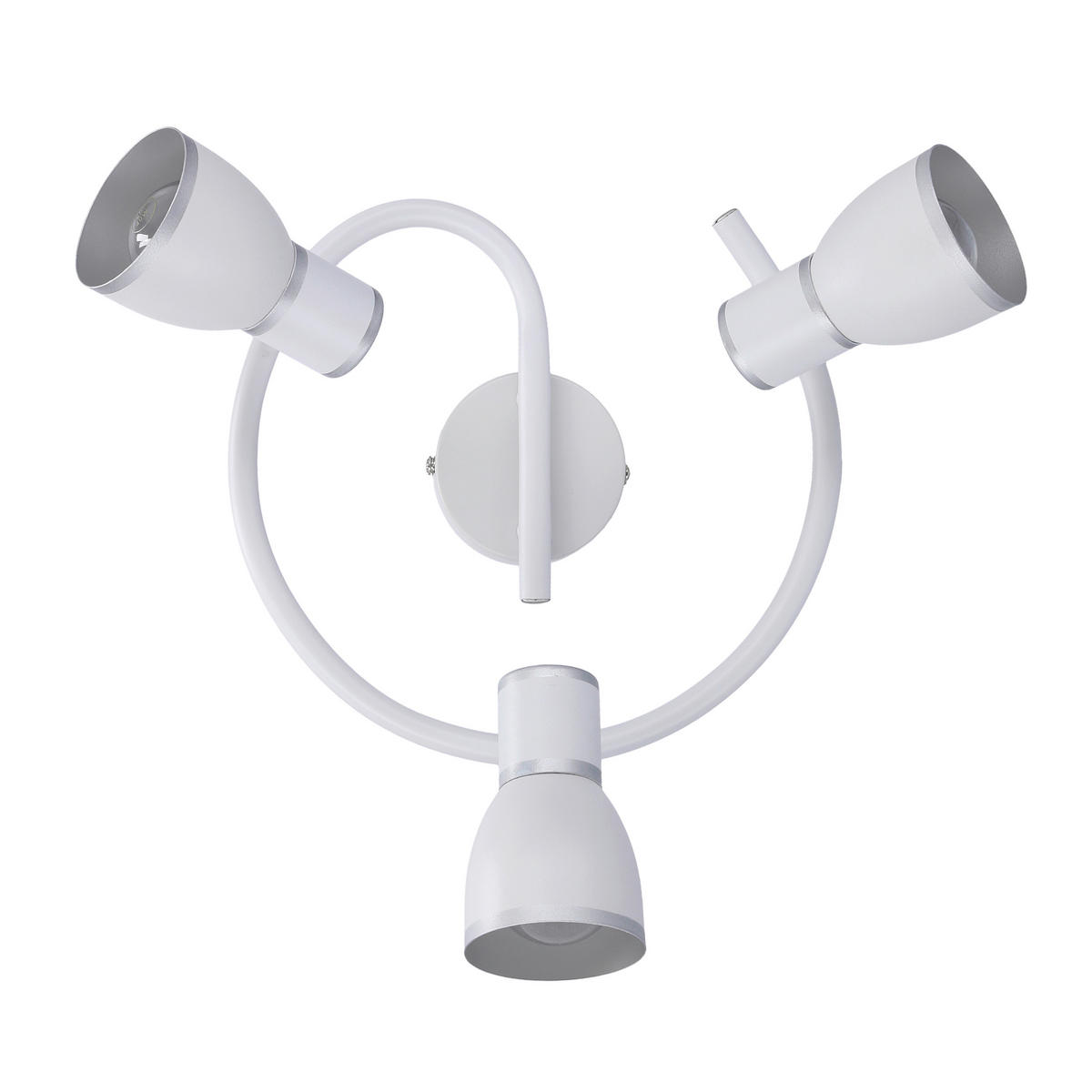 TAKLAMPA Fido 43/43/16 cm  - vit/kromfärg, Klassisk, metall (43/43/16cm)