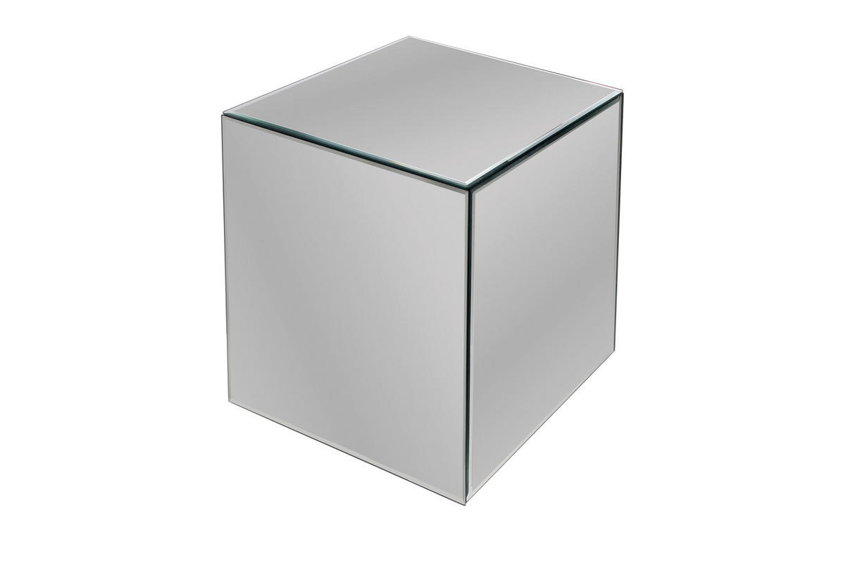 BEISTELLTISCH 40/40/45 cm Klar rechteckig  - Klar, MODERN, Glas/Holzwerkstoff (40/40/45cm) - Milino