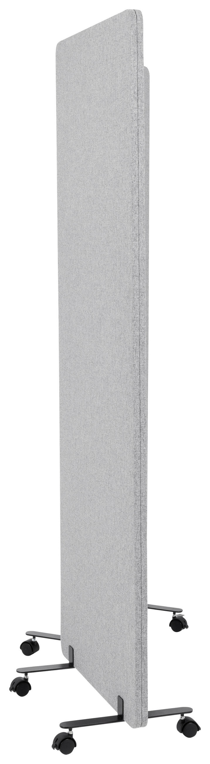 MELLANVÄGG  i metall, plast, textil  ljusgrå  - ljusgrå, Basics, metall/textil (60/177/35cm) - MID.YOU
