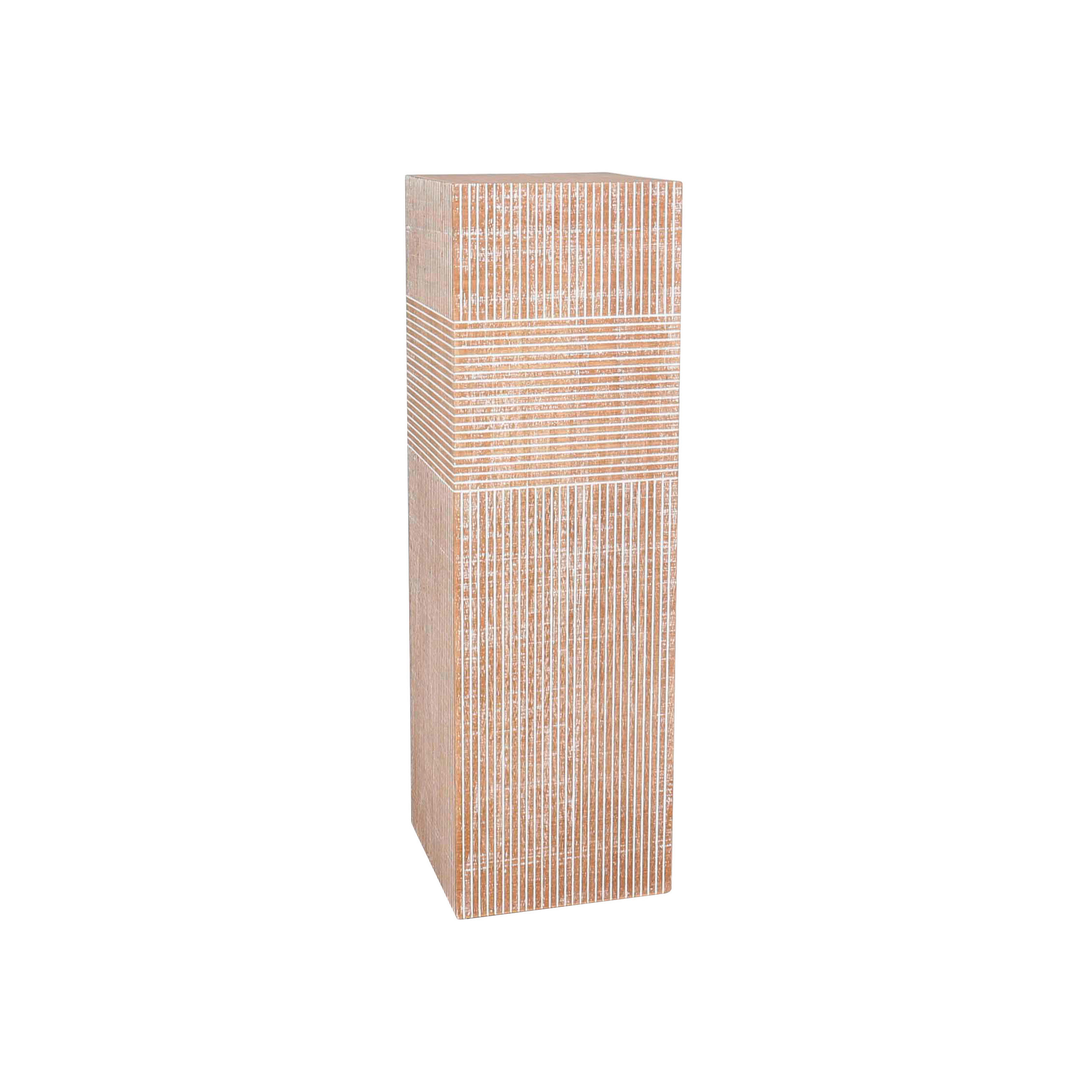 ODKLÁDACÍ STOLEK, jedle, přírodní barvy, bílá - bílá/přírodní barvy, Basics, dřevo/kompozitní dřevo (28/90,5/28cm) - Ambia Home