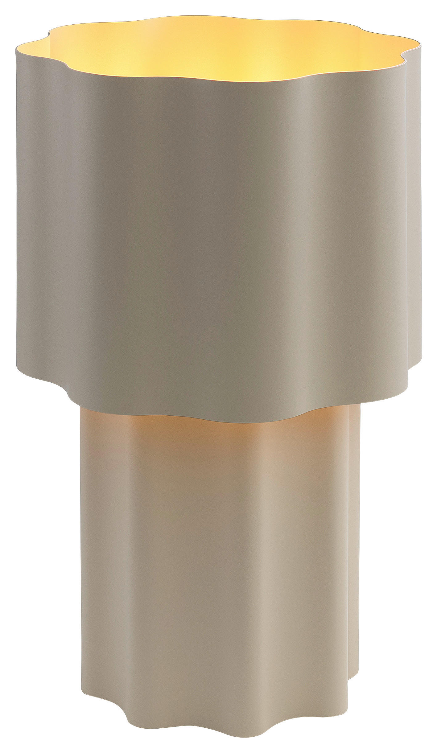 TISCHLEUCHTE - Sandfarben, Trend, Metall (23/36cm) - Collet's Monde