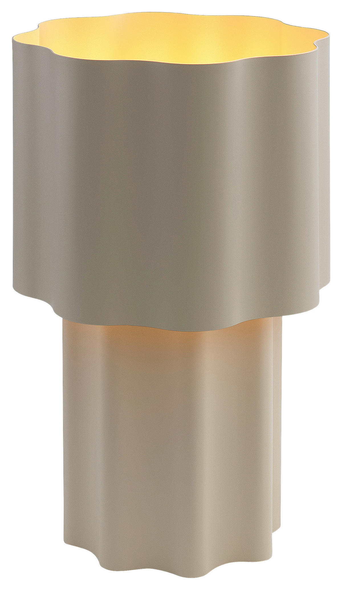 TISCHLEUCHTE - Sandfarben, Trend, Metall (23/36cm) - Collet's Monde