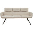 SITZBANK 185/91/70 cm  in Schwarz, Beige  - Beige/Schwarz, Design, Textil/Metall (185/91/70cm) - Dieter Knoll