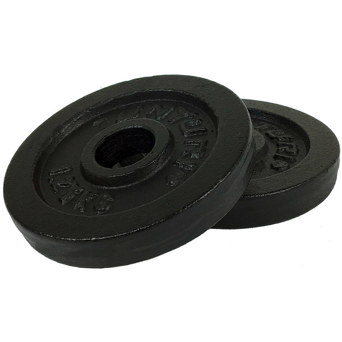 HANTELSCHEIBE  - Schwarz, KONVENTIONELL, Metall (12,6/12,6/2cm)