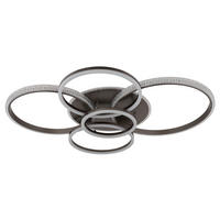 LED-DECKENLEUCHTE    110/88/11,5 cm  - Klar/Anthrazit, Design, Kunststoff/Metall (110/88/11,5cm) - Globo