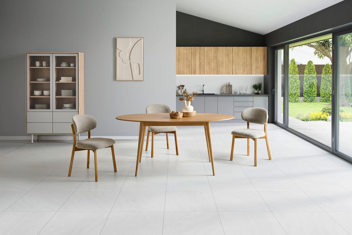 ESSTISCH 180/90/76 cm Echtholz, Nachbildung  Holz, Holzwerkstoff oval Eichefarben  - Eichefarben, MODERN, Holz/Holzwerkstoff (180/90/76cm) - Livetastic