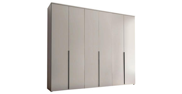 DREHTÜRENSCHRANK  in Kaschmir  - Kaschmir/Schwarz, MODERN, Holzwerkstoff/Kunststoff (270/225/52cm) - Carryhome