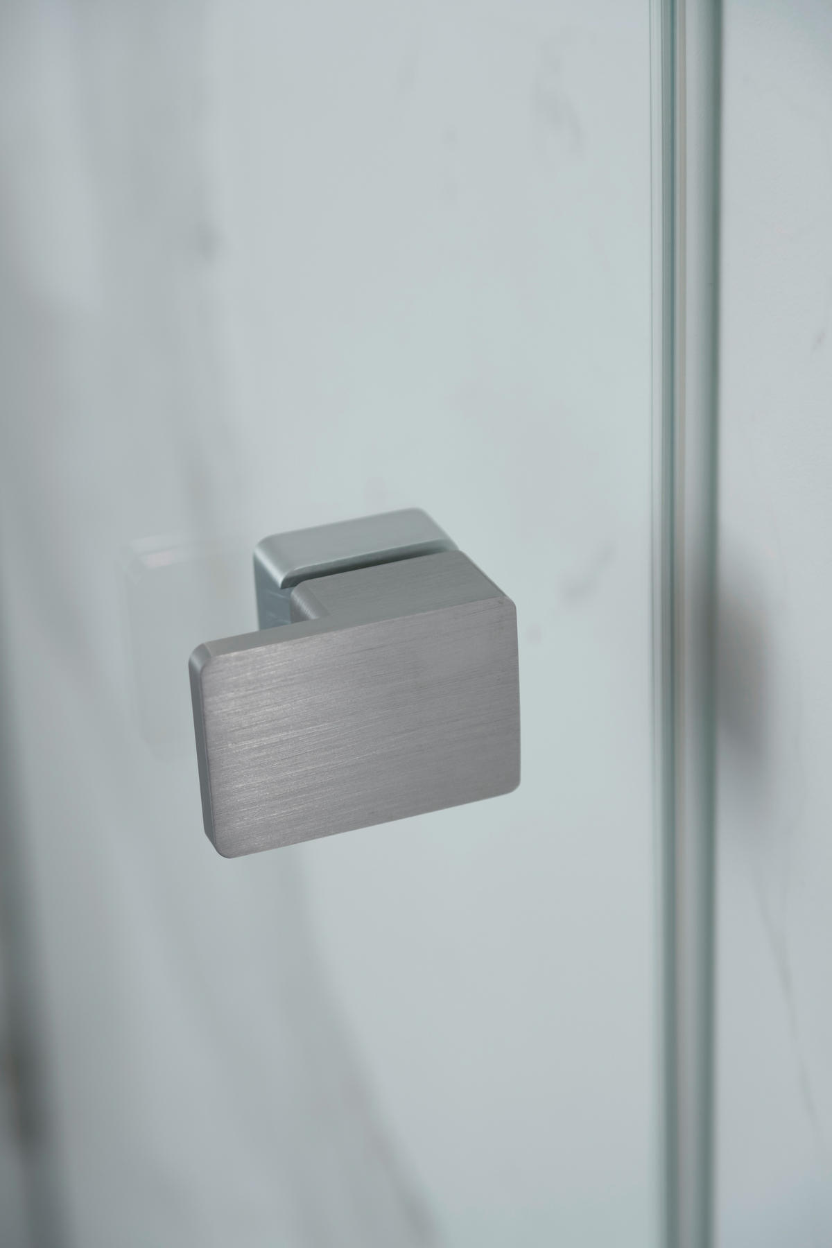 DUSCHKABINE 100/200/90 cm  in Silberfarben  - Silberfarben, MODERN, Glas/Metall (100/200/90cm) - Schöner Wohnen