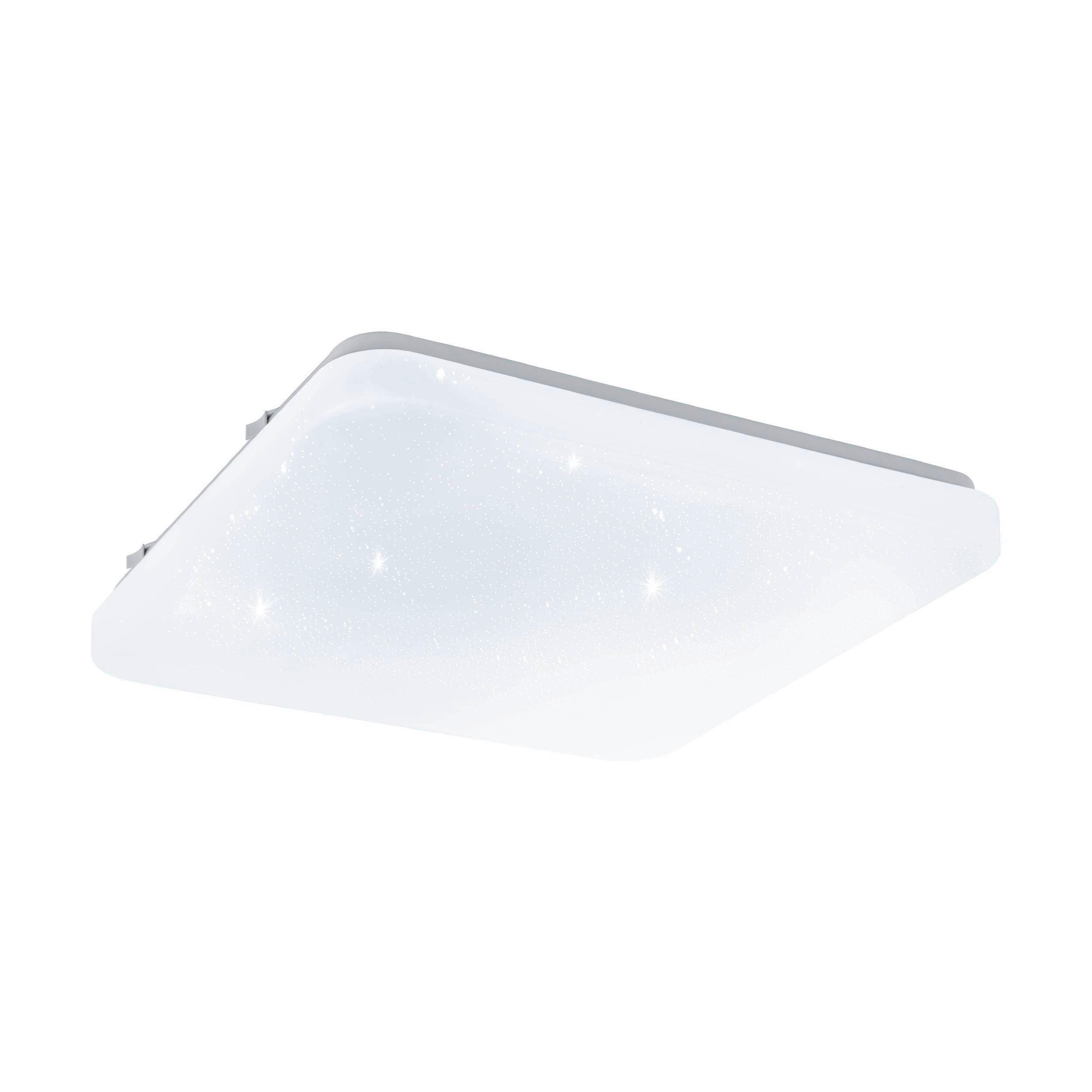 PLAFONIERĂ CU LED - alb, Basics, plastic/metal (28/28/7cm)