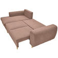 ECKSOFA in Webstoff Altrosa  - Altrosa/Naturfarben, KONVENTIONELL, Holz/Textil (145/250cm) - Carryhome