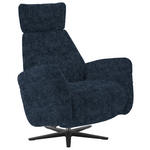 RELAXSESSEL in Textil Blau  - Blau/Schwarz, Design, Textil/Metall (78/113/90cm) - Dieter Knoll