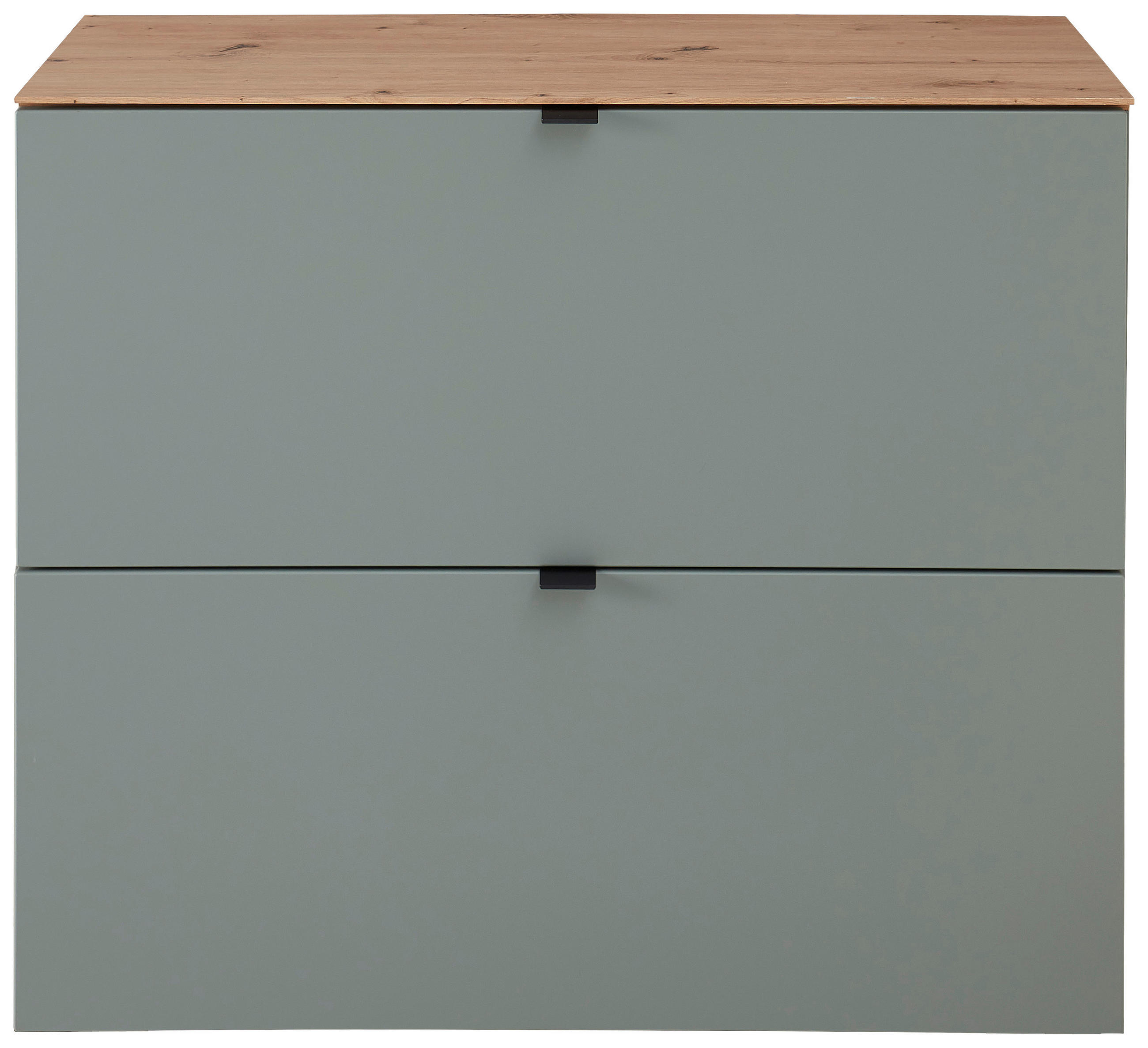 SCHUHKIPPER  in 100/84/37 cm  - Salbeigrün/Schwarz, Design, Holzwerkstoff/Metall (100/84/37cm) - Voleo